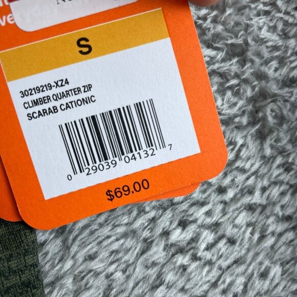 Bass Outdoor Climber Quarter Zip Pullover Scarab Cationic S NWT 4755 - Picture 4 of 9